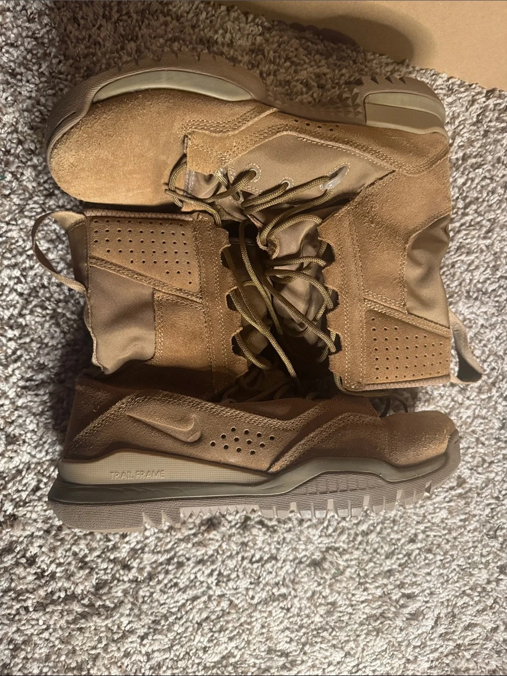 Nike Tan Suede Tactical Boots